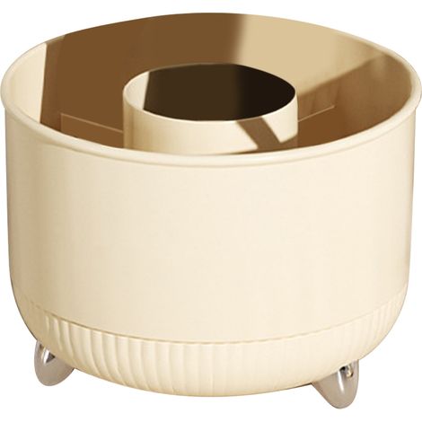Organisateur de Pinceaux de Maquillage Tournant 360°, Boîte de Rangement Grande Capacité avec 5 Compartiments pour Maison (1/5)