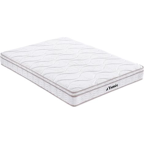 Materasso matrimoniale a molle 3 zone e memory foam 160 x 200 cm - WOLKENTANZ di YSMÉE (1/5)