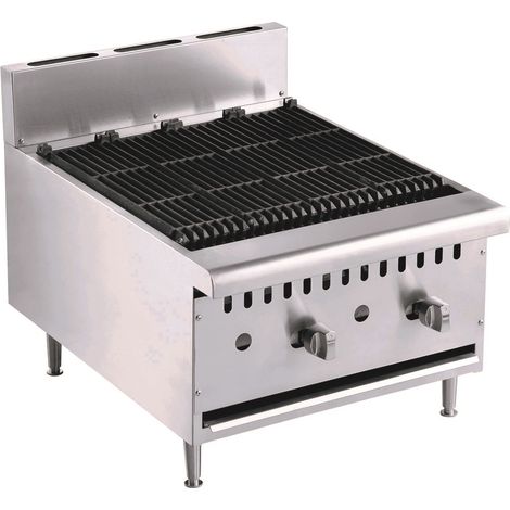Grill Pierre de Lave au Gaz - 2 brûleurs - Combisteel