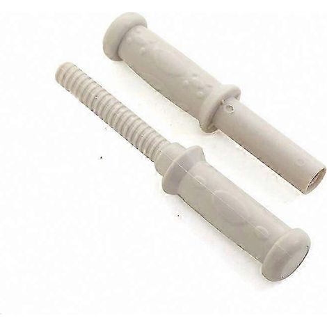 Lot de 2 poignées filetées en plastique de rechange pour chevaux à bascule, compatibles avec les chevaux à bascule pour tout-petits. (1/3)