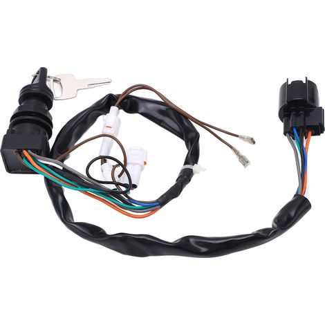 Ensemble contacteur à clé avec 2 clés, excellente conductivité électrique, référence 37110 93J00, compatible avec les moteurs hors-bord Suzuki. (1/5)
