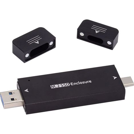 Adaptateur M.2 vers USB, NVME M-Key M.2 NGFF SATA SSD vers USB 3.0 Type A et Type C Combo PCBA Boîtier 2230/2242 mm Adaptateur Chipset (1/5)