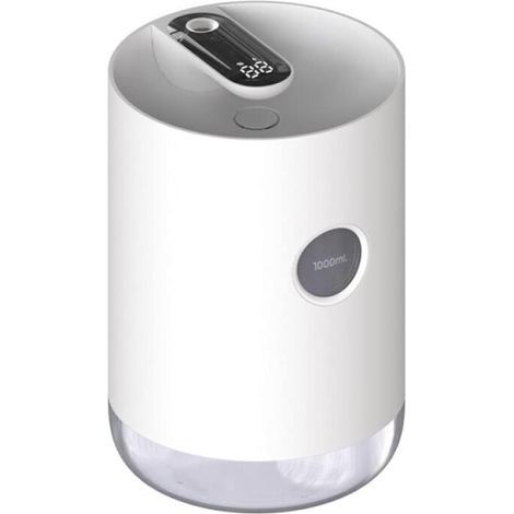 Weißer, 1000-ml-Luftbefeuchter mit Kaltvernebelung, leiser Ultraschall-Luftbefeuchter mit Nachtlicht, USB-Anschluss für den Schreibtisch, geeignet für Schlafzimmer, Büro, Kinderzimmer, Wohnzimmer, Pfl (1/5)