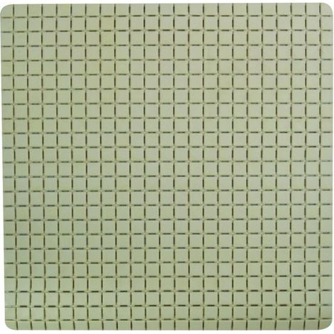 Tapis Fond de douche antidérapant Caoutchouc QUADRO 54x54cm Beige MSV