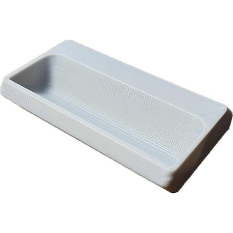 Support d'affichage pour thermomètre et hygromètre peu encombrant avec conception inclinable, adapté aux thermomètres et hygromètres de type 2, gris. (1/5)