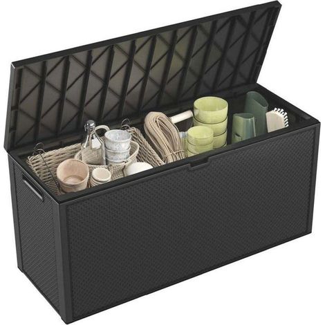 Keter Cofre de Jardín 270L Grafito Durable e Impermeable (1/3)