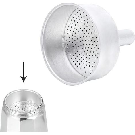 Embudo Cafetera Aluminio Classic / Inducción 6 Tazas (1/2)