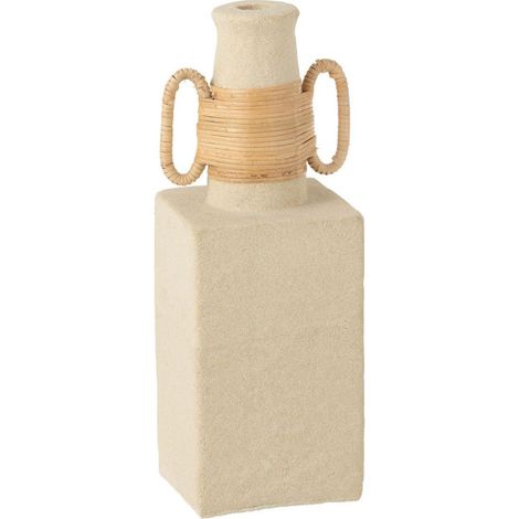 Vase Déco Anneaux Ovales "Céline" 29cm Beige (1/3)