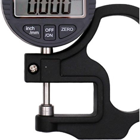 Micromètre de mesure d'épaisseur 0‑12,7 mm à affichage numérique, outil de mesure pour papier et film, précision de 0,001 mm (1/5)