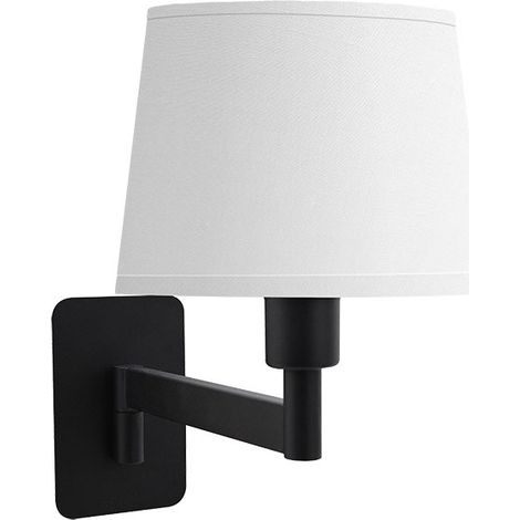 Applique Cueza nera 1xE14 braccio pieghevole 24cm