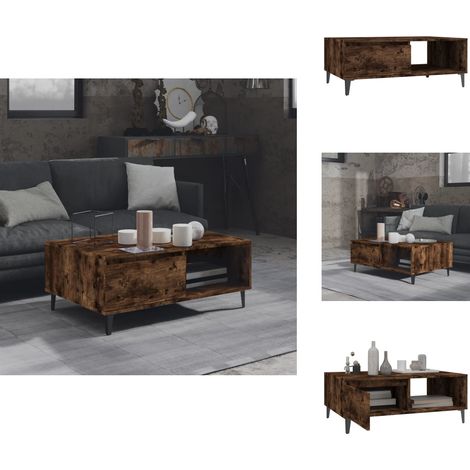 Couchtisch Räuchereiche 90x60x35 cm Holzwerkstoff - Couchtisch - Wohnzimmertisch - Holzt Tisch - Dekotitsch - Esszimmertisch (1/5)