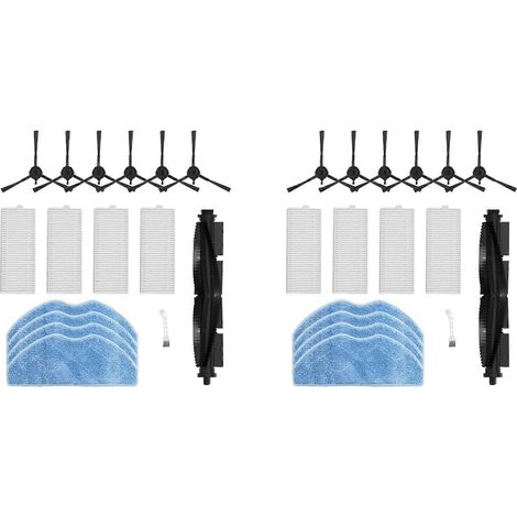 Lot de 2 pièces détachées pour aspirateur robot 360 S8 S8 PLUS : brosse principale et filtre HEPA (1/5)