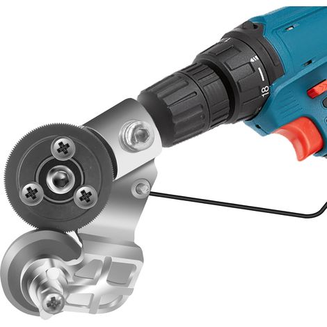Metal sheet metal cutting drill attachment,  Electric drill chisel attachment,  Nibbler cutter,  Metal nibbler drill attachment for iron cutting,  Tinplate,  Steel,  Copper attachment