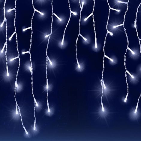 Guirlande lumineuse extérieure 200 LED blanc froid, télécommande et minuterie intégrés, étanchéité IP44, décoration festive pour intérieur et extérieur, jardin, Noël et fêtes (1/5)