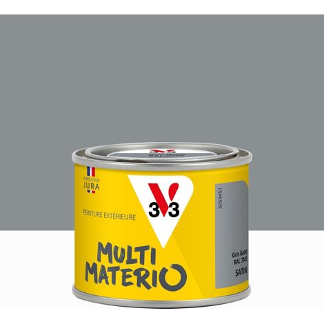 Peinture extérieure bois, fer, plastique V33 gris galet satiné 0.125l (1/3)