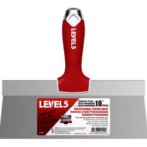 LEVEL5 Fassadenspachtel 10"/254mm Klinge Edelstahl 5-136 (1/4)