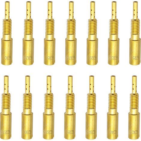 14 pièces Kit gicleur de ralenti pilote de carburateur pour Mikuni RS HSR HS TM VM28/486 (10- 42.5) (1/5)