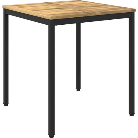 Garden Dinner Table White and Black 70 x 68.5 x 75 cm vidaXL (1/5)