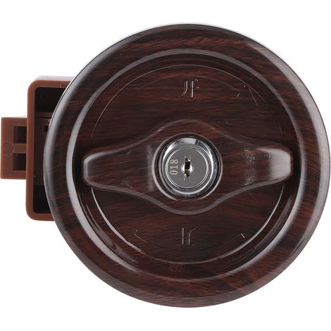 Verrou de toilette pour camping-car, caravane, bateau avec 2 clés - Serrure de porte salle de bain VR, accessoire véhicule, yacht, remorque (1/5)