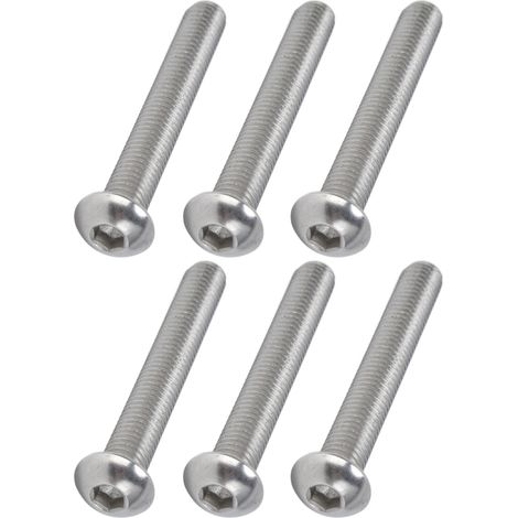 30 Vis à tête hexagonale creuse Acier Inox A2 M10 x 70 mm - Lot de 30 vis M10x1.5 (1/5)