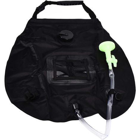 Duschsack, einziehbar, ungiftig, umweltfreundlich, hochbelastbar, tragbarer Solarduschsack für Camping und Reisen (1/5)