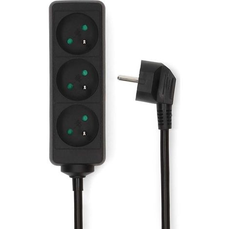 Nedis Bloc 3 Prises Avec Interrupteur - Esoc315e1bk - Nedis (1/3)