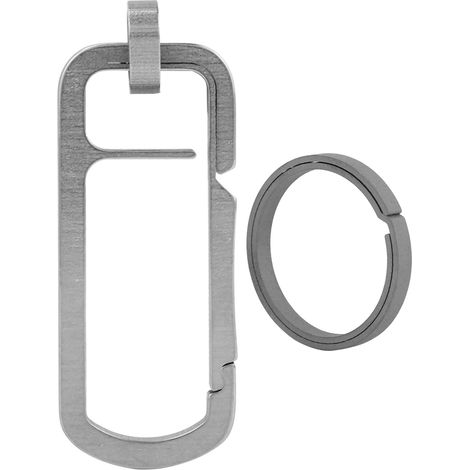 Mousqueton En Alliage De Titane - Boucle Rapide Avec Anneau À Clés - Pour Randonnée Escalade Sac À Dos Tente - 1 Pièce (1/5)