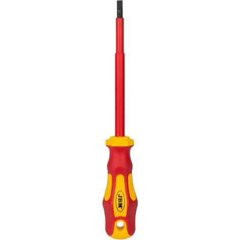 Cacciavite piatto JBM vde 0.8x4x100mm certificato VDE design antiribaltamento