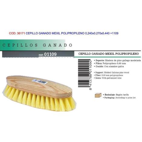 FPLUS cepillo ganado mexil polipropileno 0,240x0.270x0.440  1109
