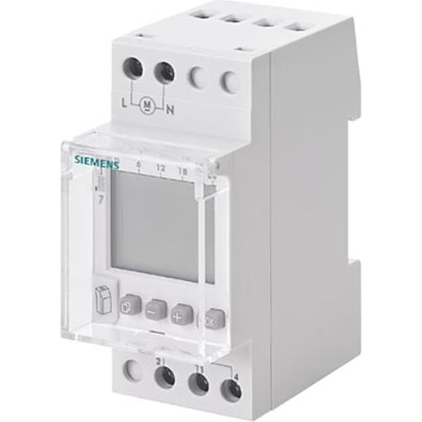 Siemens Interruptor horario semanal Profi Digital 230V 16A 1 canal 2TE, 7LF45210 (1/2)