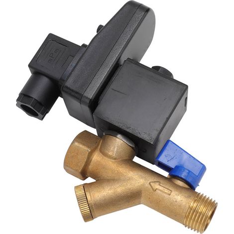 Vanne de purge électronique DN15 G1/2, pression de service 16 bar, en laiton, silencieuse, automatique, pour compresseur d'air AC230V