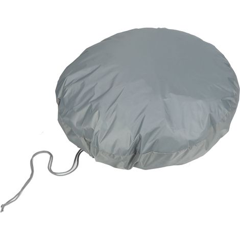 Sac de rangement pour pneus universel imperméable multifonction, housse de protection pour pneus, camping-car, remorque, caravane, 4x4, camion, gris, taille L (1/5)