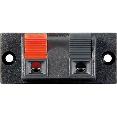 morsettiera altoparlanti audio 2 poli cassa acustica impianto audio 2 fori rettangolare