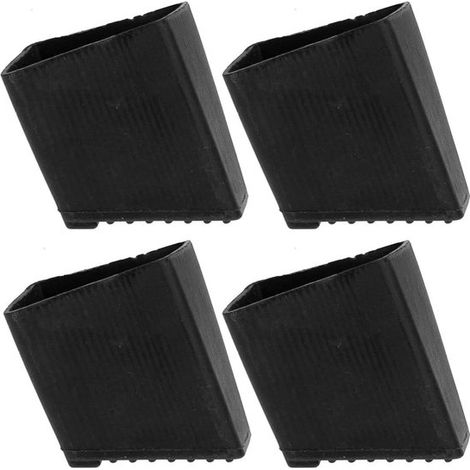 Pieds d'échelle - 4 picots - Échelle en caoutchouc - Coussinet d'échelle - Patins d'échelle - Antidérapant - Accessoires pour échelles et trappes - Noir (1/5)