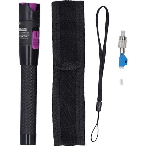 Stylo lumineux rouge VFL portable, sans contact, avec une portée de 30 km et un adaptateur FC/LC (1/4)