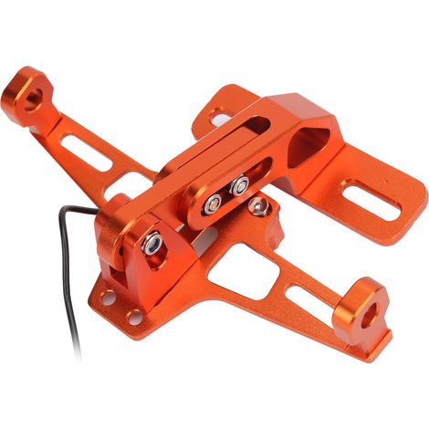 Support de plaque d'immatriculation arrière orange (avec éclairage) pour Kawasaki Ninja 1000 KX (1/5)