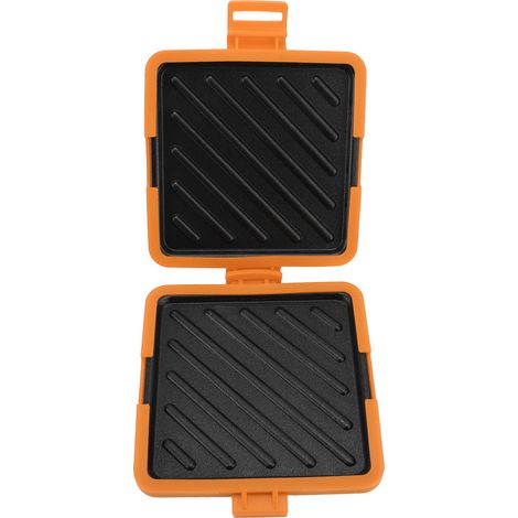 Machine à sandwichs à micro-ondes, grille-pain micro-ondable avec sangles réglables en Silicone, sans électricité, Orange (1/5)