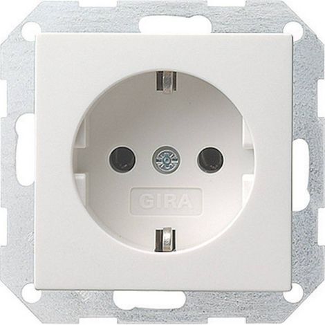 GIRA Frutto Presa schuko System 55, Standard 55, E2, Event, Event Chiara, Event Opaca, Esprit, ClassiX Bianco (lucido) (1/3)