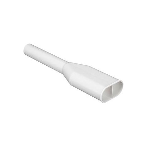 Wpro DEP101 Tubo doppio scarico PVC bianco 38 cm
