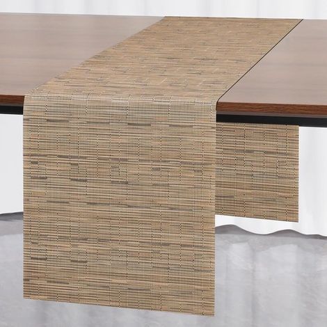 Ensemble de huit sets de table en bambou, lavables Sets de cuisine ou de table, résistants à la chaleur, antidérapants, utilisables comme tapis isolant, set de table ou élément de décoration, 30 x 18 (1/5)