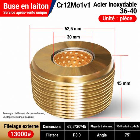 Molette pour fer à béton, roue en acier Cr12Mo1V1 grade 5 36-40, pièce unique non numérotée, 71 × 45 × 30 cm, 4 g. – Livraison gratuite (1/4)