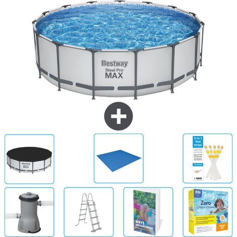 Bestway Steel Pro MAX Rund - 488x122 cm - 8-teilig S546