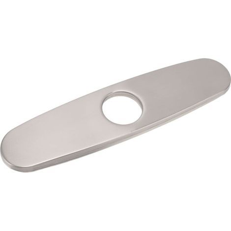Couvercle de trou de robinet d'évier, plaque de pont en acier inoxydable 304 brossé, panneau décoratif de fond de cuisine (1/5)