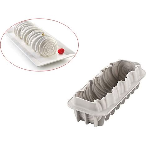 silikomart Stampo in Silicone per Torta Moderna LANA, Antiaderente, Confezione da 1 Stampo per Dolci, 3D Design, 245 x 95 h 77 mm, Volume 1200 ml, Made in Italy (1/5)