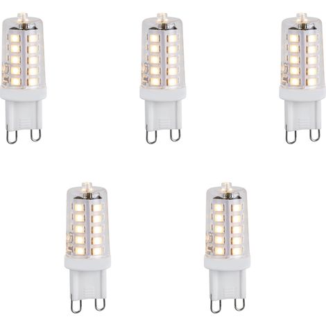 LUEDD Set di 5 lampadine LED dimmerabili G9 1,2W 100lm 2700K