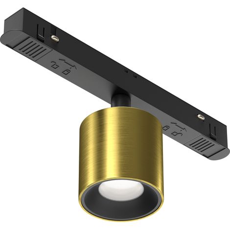Spot LED rail magnétique 7W noir-or Maytoni ALFA S (1/5)