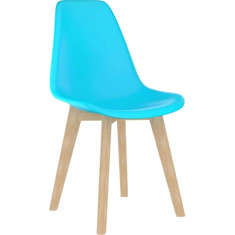 Maison Exclusive - Esszimmerstühle 4 Stk. Blau Kunststoff (1/5)