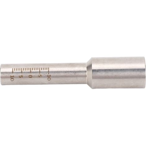 Beyamis Tube gradué soudé au laser en acier inoxydable de haute précision, échelle métallique portative, 80 mm (1/5)