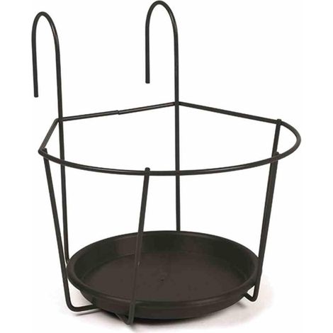 Blumentopfhalter schwarz Ø 22 cm zum Einhängen