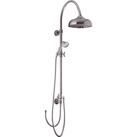 PaulGurkes Duschsystem 25cm Retro Aufputz Regendusche Antik Schwenkbar ohne Armatur (1/5)